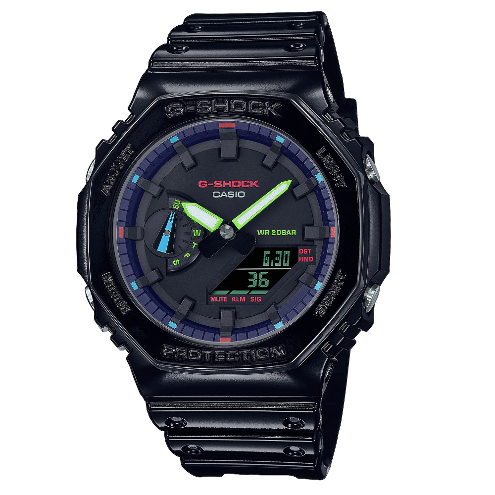 Часовник g-shock ga-2100rgb-1aer Часовник G-Shock Ga-2100Rgb-1Aer