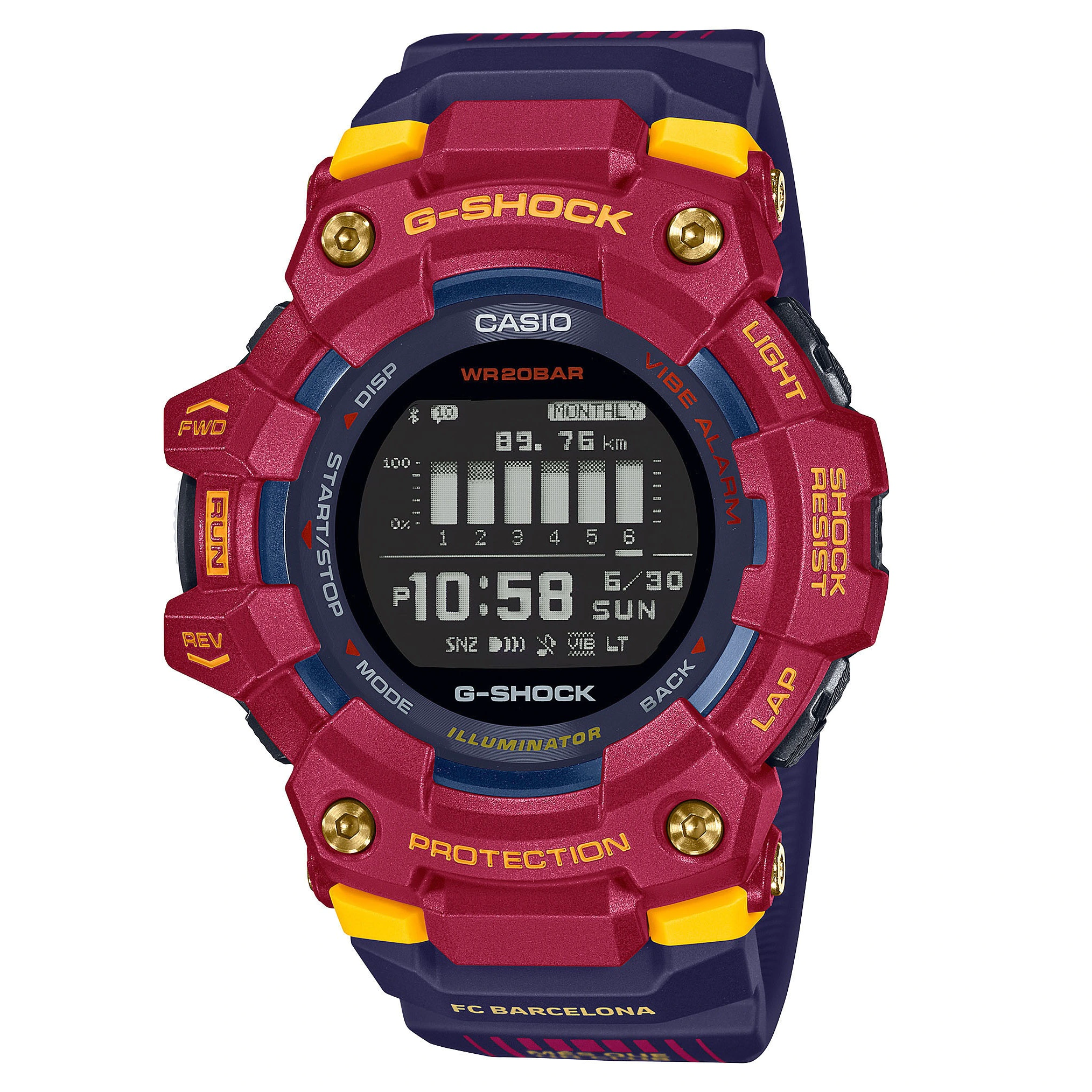 Часовник g-shock gbd-100bar-4er Часовник G-Shock Gbd-100Bar-4Er